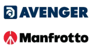 Avenger and Manfrotto logos